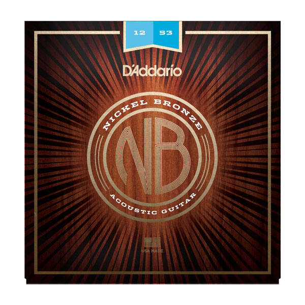 Струны для акустической гитары D'Addario Nickel Bronze NB1253 Light (6 шт)