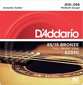 Струны для акустической гитары D'Addario American Bronze EZ930 Medium (6 шт)