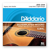 Струны для акустической гитары D'Addario Gypsy Jazz EJ84L Light (6 шт)
