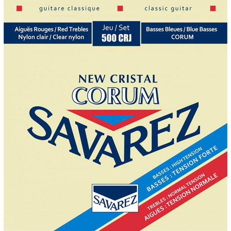 Струны для классической гитары Savarez New Cristal Corum 500 CRJ Mixed (6 шт)