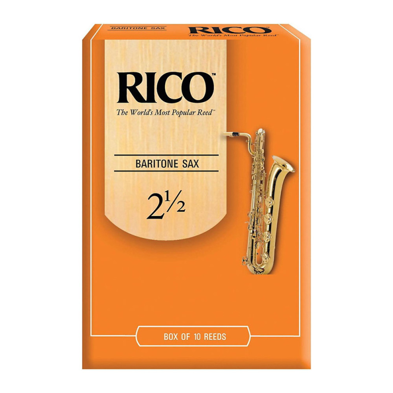 Трости для баритон саксофона Rico №2,5 (10 шт)