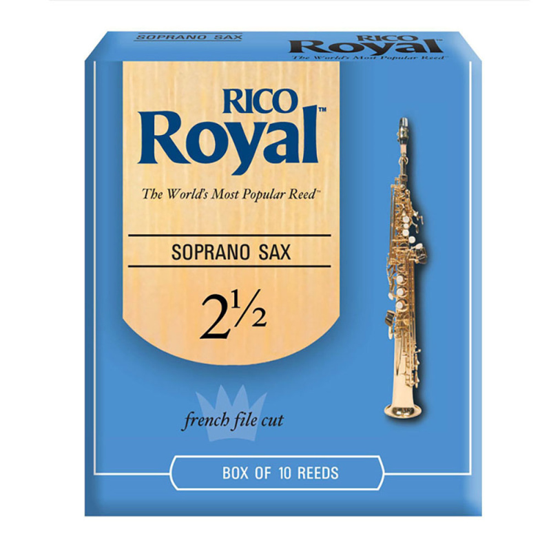 Трости для сопрано саксофона Rico Royal №2,5 (10 шт)