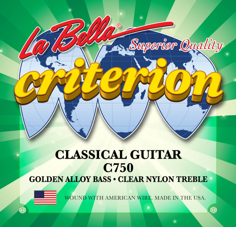 Струны для классической гитары La Bella Criterion C750 Medium (6 шт)