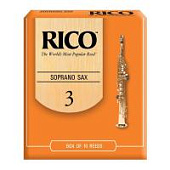 Трости для сопрано саксофона Rico №3 (10 шт)