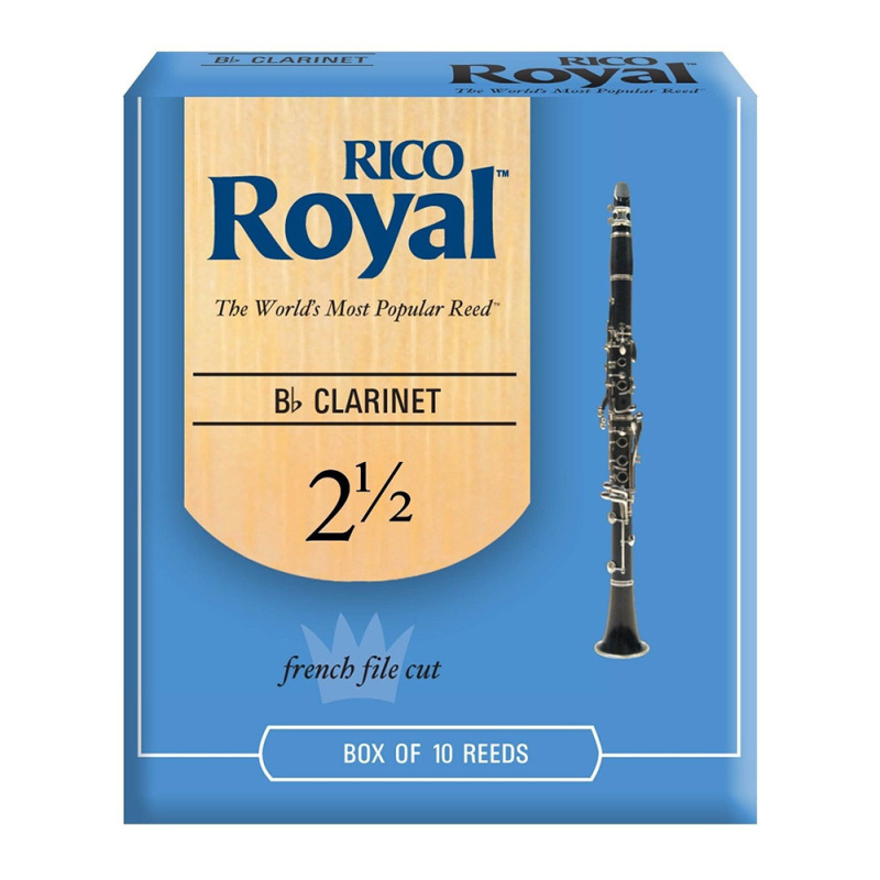 Трости для кларнета Rico Royal №2,5 Bb (10 шт)