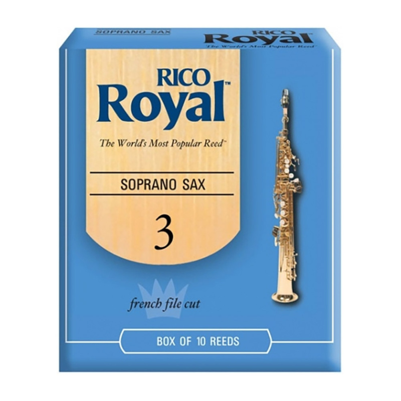Трости для сопрано саксофона Rico Royal №3 (10 шт)
