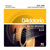 Струны для акустической гитары D'Addario Bronze EJ14 Mixed (6 шт)