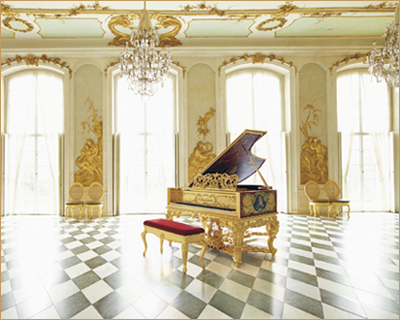 Королевский рояль C.Bechstein в интерьере дворца Сан-Суси