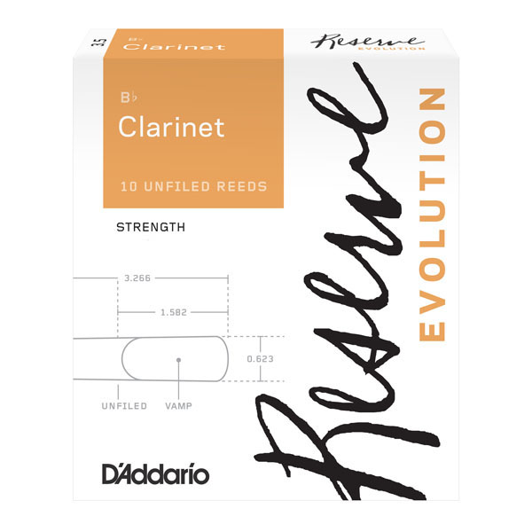 Трости для кларнета D'Addario Reserve Evolution №3,5 Bb (10 шт)