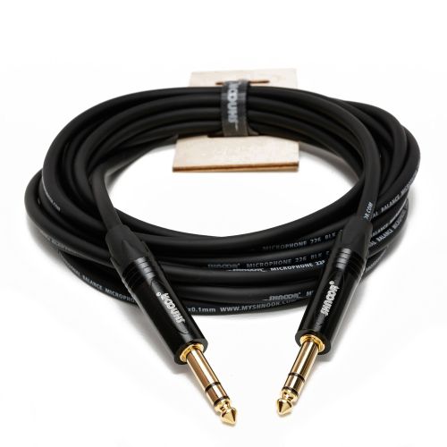 Инструментальный кабель балансный Shnoor MC226-JSJS-B, джек 6.35 - джек 6.35, моно, 3 м