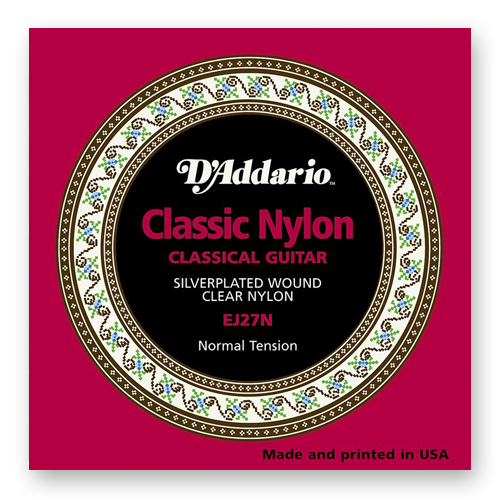Струны для классической гитары D'Addario Student Nylon EJ27N Normal 3/4 (6 шт)