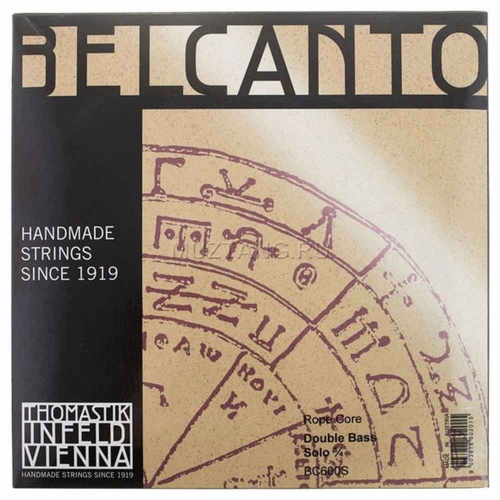 Струны для контрабасаThomastik Belcanto Solo BC600S 3/4 (4 шт)