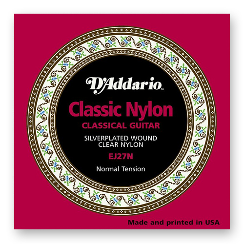 Струны для классической гитары D'Addario Student Nylon EJ27N Normal 1/2 (6 шт)