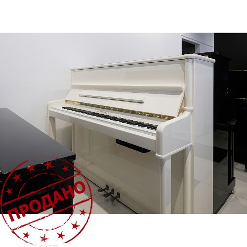 Пианино Schimmel Classic C120 Tradition (BU) белое, полированное, цифровая система PianoDisc