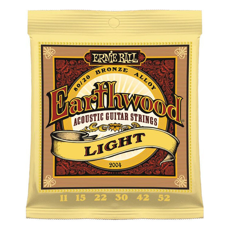 Струны для акустической гитары Ernie Ball Earthwood 2004 Light (6 шт)