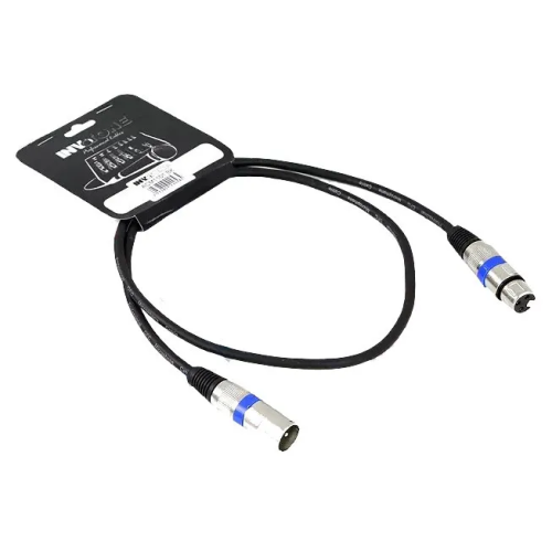 Микрофонный кабель Invotone ACM1102 BK, XLR (штекер) - XLR (гнездо), 2 м