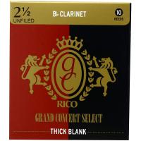 Трости для кларнета Rico Grand Concert Select Thick unfiled №2,5 Bb (10 шт)