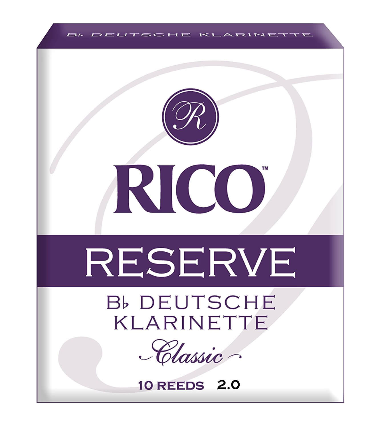 Трости для кларнета Rico Reserve Classic №2 немецкая система (10 шт)