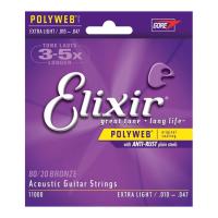 Струны для акустической гитары Elixir Polyweb 11000 Extra Light (6 шт)