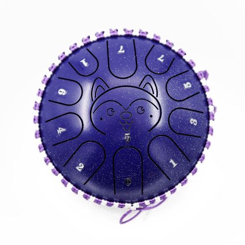 Глюкофон Fjord Baby Husky 18 см, сумеречно-синий, 11 нот