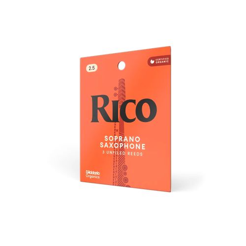 Трости для сопрано саксофона Rico №2,5 (3 шт)