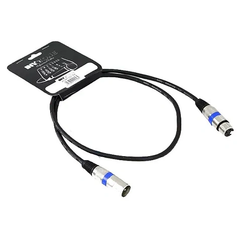 Микрофонный кабель Invotone ACM1102 BK, XLR (штекер) - XLR (гнездо), 2 м