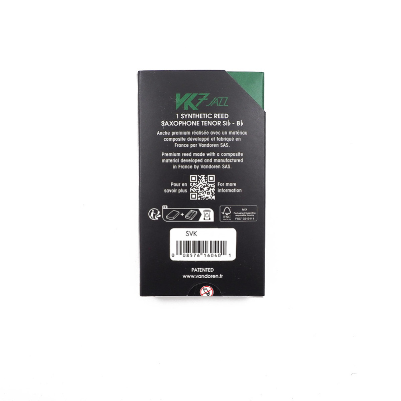 Трость для тенор саксофона Vandoren VK7 Jazz 20 пластиковая