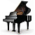 Рояль Weber Professional Grand W175 черный, сатинированный