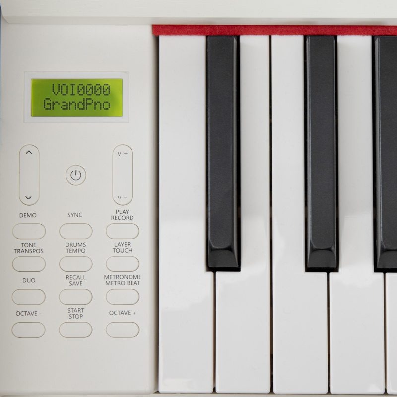 Цифровое пианино Orfeo E-12 белое, полированное, с наушниками