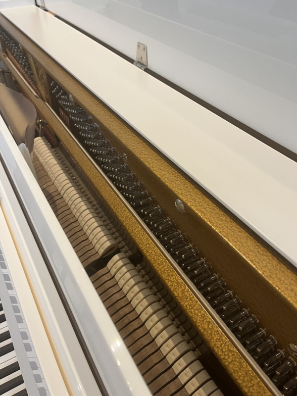 Пианино C. Bechstein Millenium 116 (BU)  белое, полированное, отделка хром, цифровая система Vario