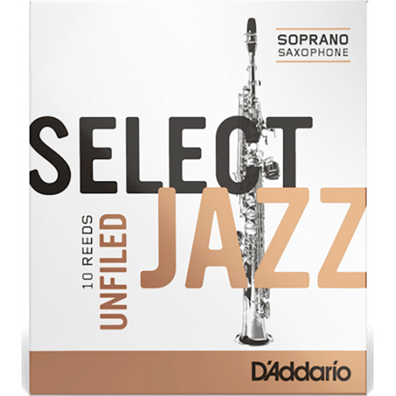 Трости для сопрано саксофона Rico Select Jazz unfiled №4M (10 шт)