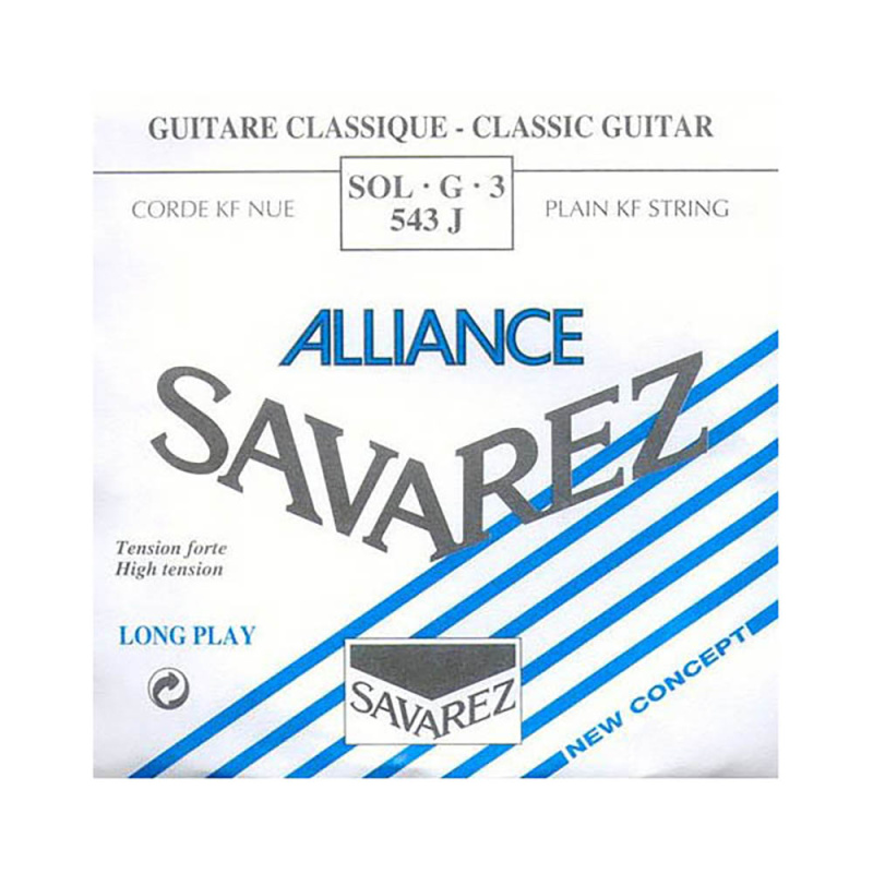 Струна для классической гитары Savarez Alliance 543J High Tension Соль (G)