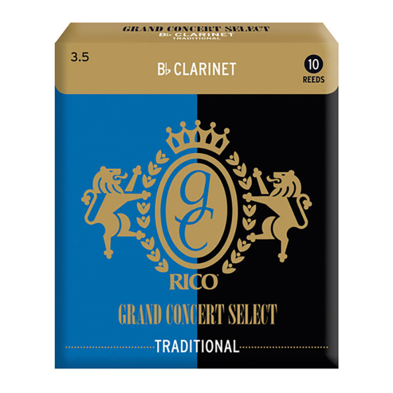 Трости для кларнета Rico Grand Concert Select Traditional №3,5 Bb (10 шт)