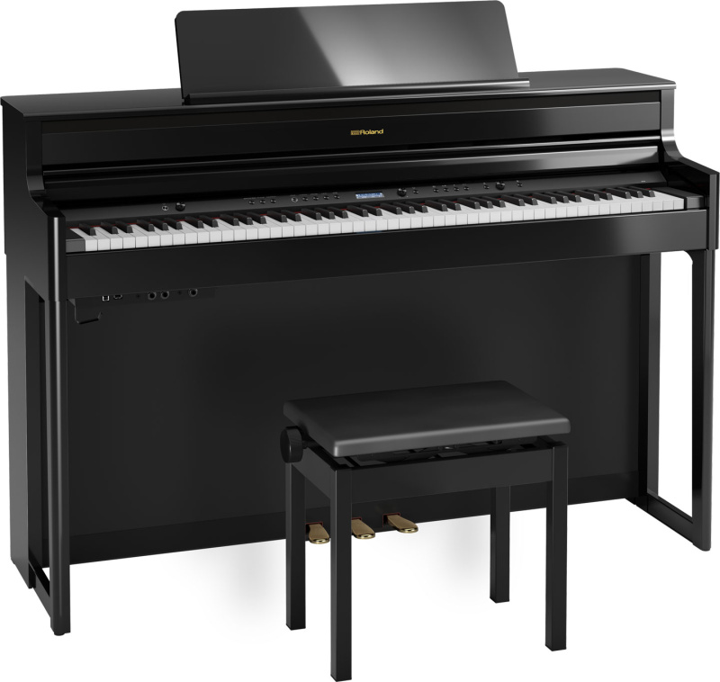 Цифровое пианино Roland HP704-PE черное, полированное