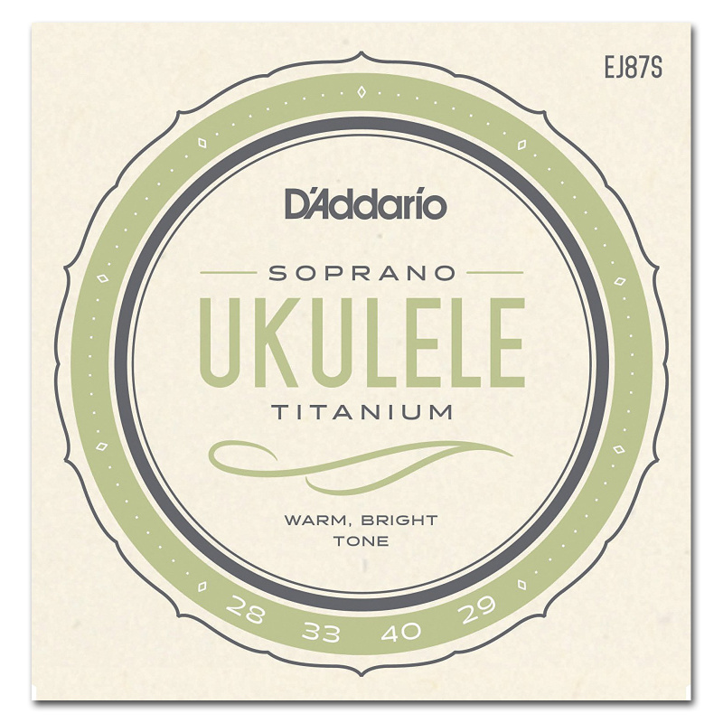 Струны для укулеле сопрано D'Addario Titanium EJ87S (4 шт)