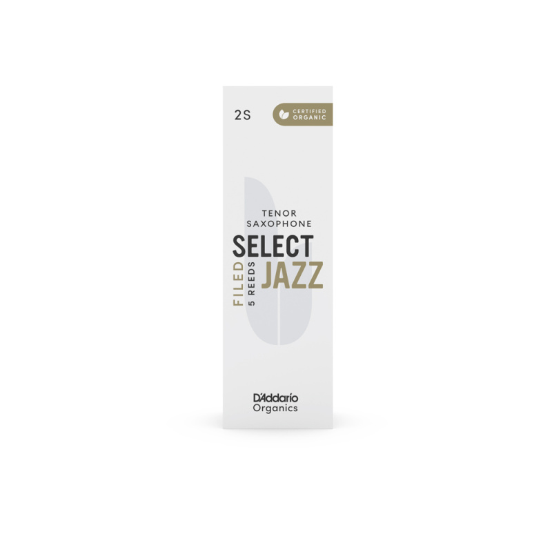 Трости для тенор саксофона D'Addario Organic Select Jazz filed №2S (5 шт)