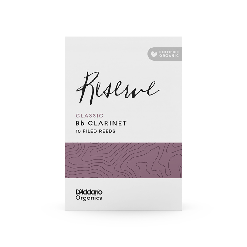 Трости для кларнета D'Addario Organic Reserve Classic №3 Bb (10 шт)