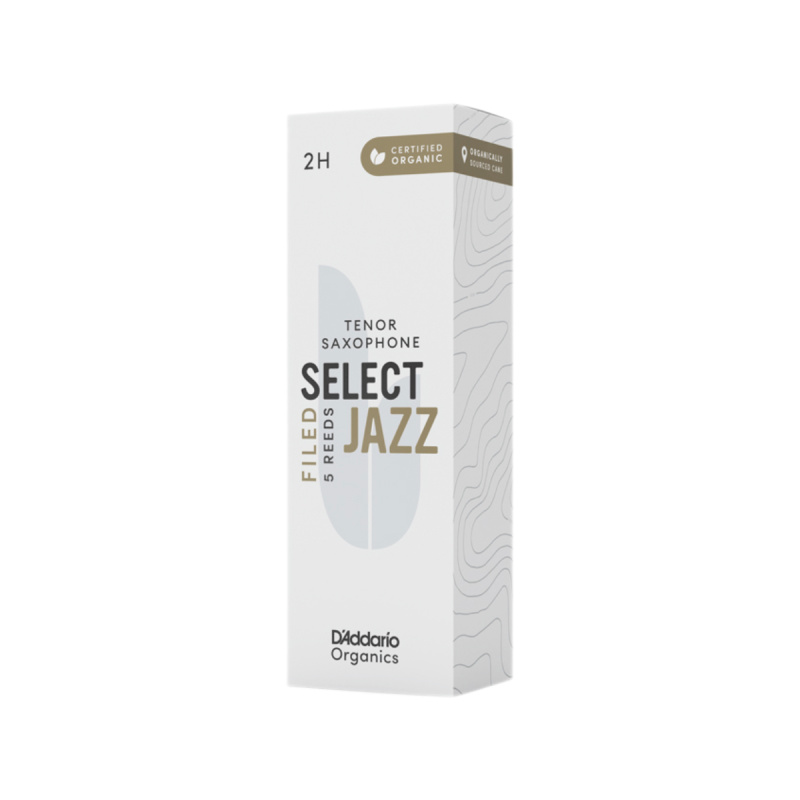 Трости для тенор саксофона D'Addario Organic Select Jazz filed №2H (5 шт)