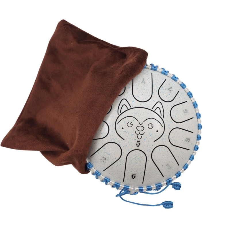 Глюкофон Fjord Baby Husky 18 см, морозно-белый, 11 нот