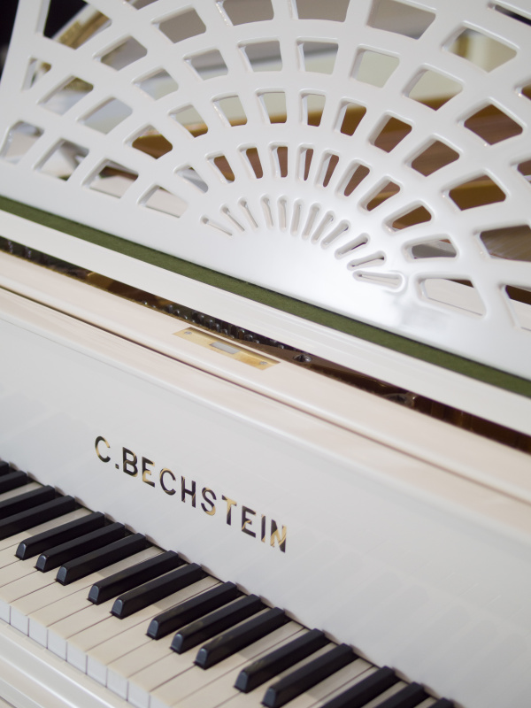 Рояль C. Bechstein А 185, 1909 г. (BU) белый полированный, система климат-контроля Dampp-Chaser