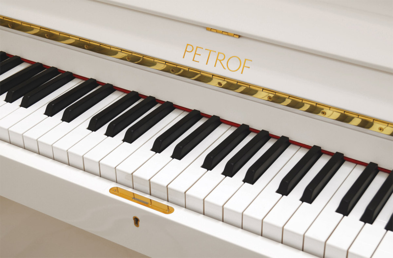 Пианино Petrof Higher P 125 F1 белое, полированное