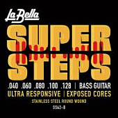 Струны для электро бас-гитары La Bella Super Steps SS42-B Custom Light (5 шт)