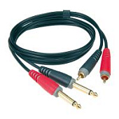 Аудио кабель Klotz AT-CJ0300, RCA  - джек 6.35, 3 м