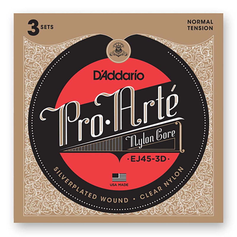 Струны для классической гитары D'Addario Pro-Arte EJ45-3D Normal (3*6 шт)