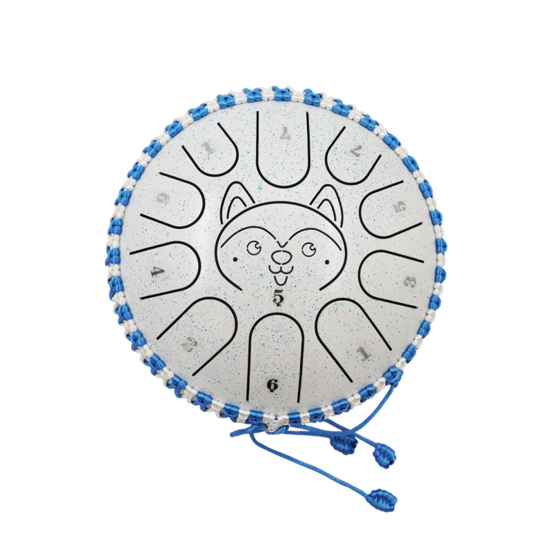 Глюкофон Fjord Baby Husky 18 см, морозно-белый, 11 нот