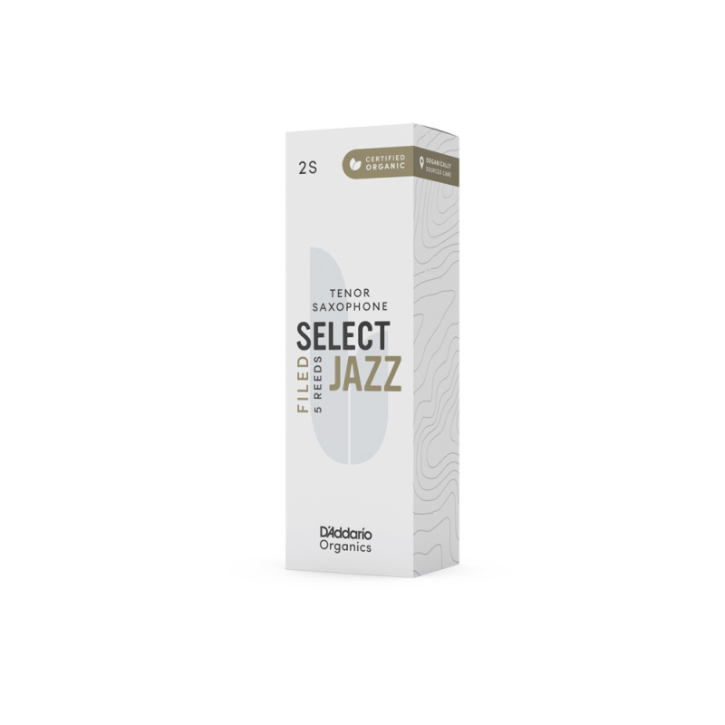 Трости для тенор саксофона D'Addario Organic Select Jazz filed №2S (5 шт)