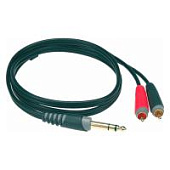 Коммутационный кабель Klotz AY3-0300, джек 6.35 - 2X RCA, 3 м