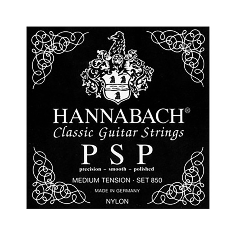 Струны для классической гитары Hannabach PSP Black 850MT Medium (6 шт)
