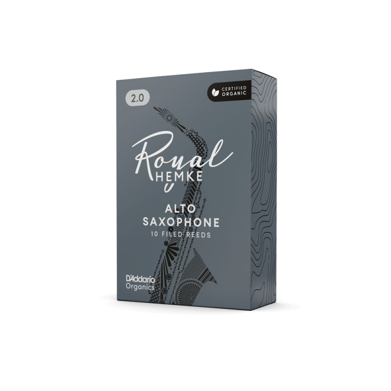 Трости для альт саксофона D'Addario Organic Royal Hemke №2,0 (10 шт)