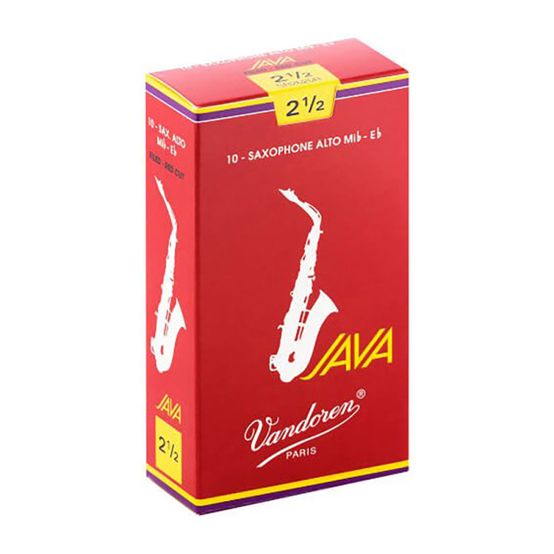 Трости для альт саксофона Vandoren Java Red Cut filed №2,5 (10 шт)